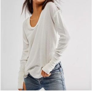 COPY - Free People - We the Free Colby scoopneck white top